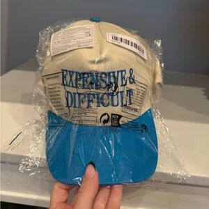 Blue and Cream Kids Cap